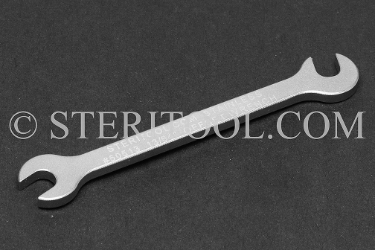 #50513 - 13/64" Open End Stainless Steel 15 x 75 degree Offset Wrench. offset, off-set, off set, wrench, spanner, stainless steel