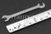 #50516 - 1/4" Open End Stainless Steel 15 x 75 degree Offset Wrench. - 50516