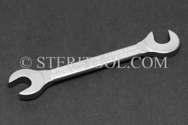 #50520 - 5/16" Open End Stainless Steel 15 x 75 degree Offset Wrench. offset, off-set, off set, wrench, spanner, stainless steel