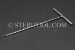 #72673SP6 - 2.0mm Stainless Steel Welded 'T' Hex, 6"(150mm) Shaft. - 72673SP6