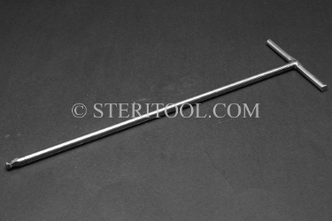 #72708_SP10 - 5.0mm Stainless Steel Welded T Ball Hex, 10"(250mm) Shaft. T, ball hex, allen, welded, stainless steel
