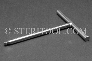 #72710 - 6.0mm Stainless Steel Welded T Ball Hex. welded T, T, ball hex, allen, stainless steel