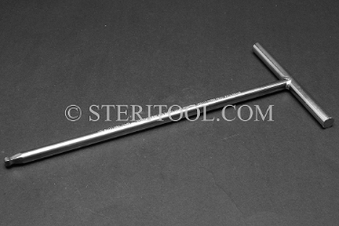 #72710_SP8.5 - 6.0mm Stainless Steel Welded T Ball Hex, 8.5"(216mm) Shaft. T, ball hex, allen, welded, stainless steel
