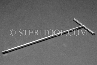 #72739_SP8 - 3/16" Stainless Steel Welded T Hex, 8" Shaft.  T, hex, allen, welded, stainless steel