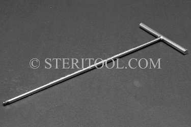 #72766_SP8 - 1/8" Stainless Steel Welded T Ball Hex, 8"(200mm) Shaft. T, ball hex, allen, welded, stainless steel