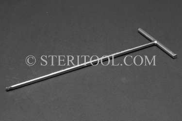 #72768_SP8 - 5/32" Stainless Steel Welded T Ball Hex, 8"(200mm) Shaft. T, ball hex, allen, welded, stainless steel