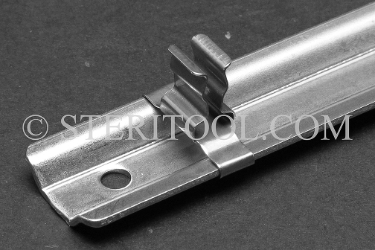 #73997 - Stainless Steel Clip for .250" Dia Bar. Use with #74000. clips, tool rail, toolrail, stainless steel, round
