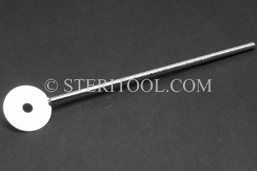 #90053_SP12 - 1.25mm Thick Stainless Steel "Lollipop" Gauge Stick, 12"(300mm) Handle. lollipop, gauge, lolipop, feeler, stainless steel