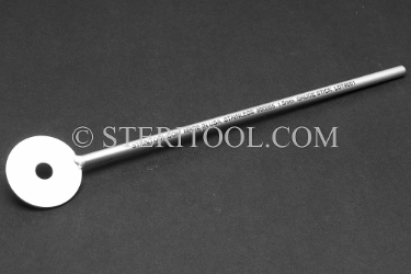 #90055 - 1.5mm Thick Stainless Steel "Lollipop" Gauge Stick, 6"(150mm)OAL. gauge, lollipop, lolli pop, stainless steel, feeler