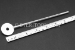 #90055 - 1.5mm Thick Stainless Steel "Lollipop" Gauge Stick, 6"(150mm)OAL. - 90055