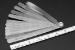#99005 - 15 pc Stainless Steel Feeler Gauge Metric Set. 6"(150mm) in Fold out SS Frame. - 99005