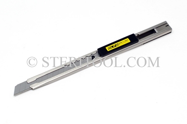 #10178 - Stainless Steel Retractable Knife. knife, retractable, stainless steel