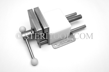 #10001 - 4" Stainless Steel Bench Vise. vise, clamp, work holding, stainless steel, fabrication