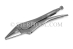 #10018 - 9"(225mm) Stainless Steel Long Nose Locking Pliers. - 10018