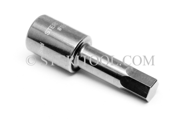 #10922 - 1/2" Hex x 3/8 DR Stainless Steel Bit. 3/8 dr, 3/8dr, 3/8-dr, hex, bit, staInless steel