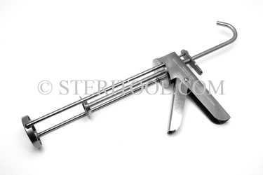 #20430 - 10oz (300ml) Stainless Caulk Gun for Standard Cartridge. caulk, caulking, stainless steel
